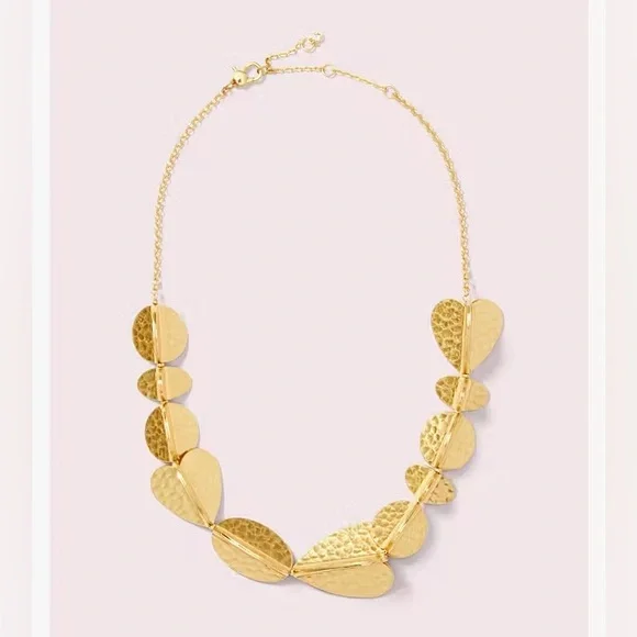 Kate Spade Metal Petal Necklace Gold - Picture 5 of 5